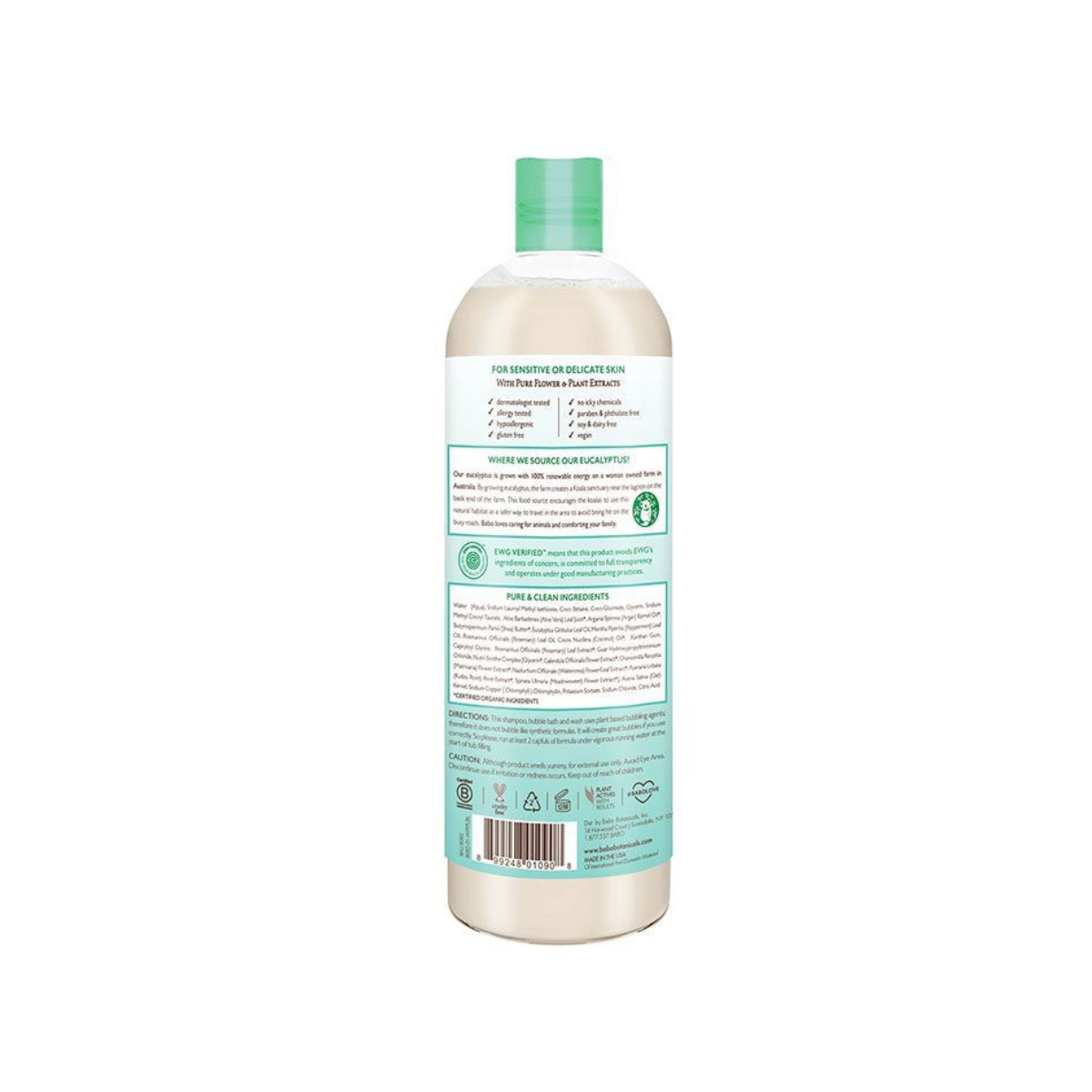 Eucalyptus Remedy Shampoo, Bubble Bath & Wash