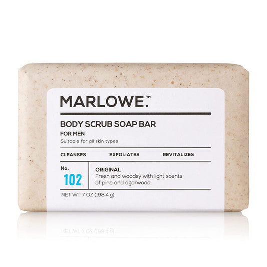 Marlowe Scrub Bar No. 102 Men's Body Scrub Bar Soap